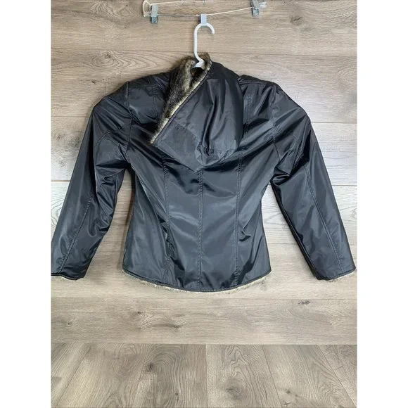 Braetan Womans Faux Fur Rain Jacket Hooded Reversable  Size M "Mink Look" - Picture 12 of 12